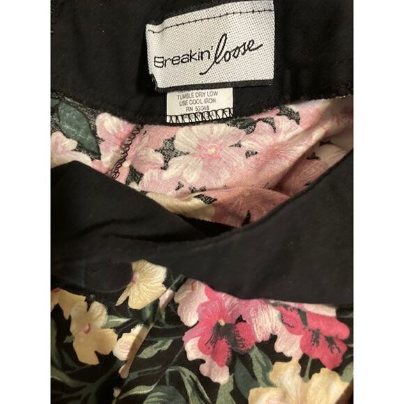 VINTAGE 80's Floral Party Dress - Breakin' Loose - M - Picture 14 of 14